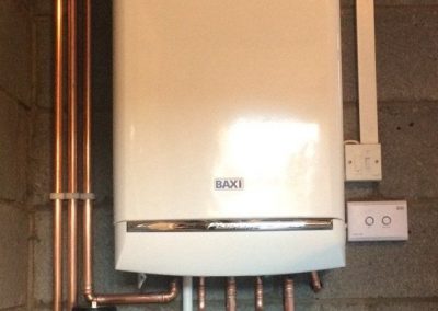 Boiler maintenance in progress